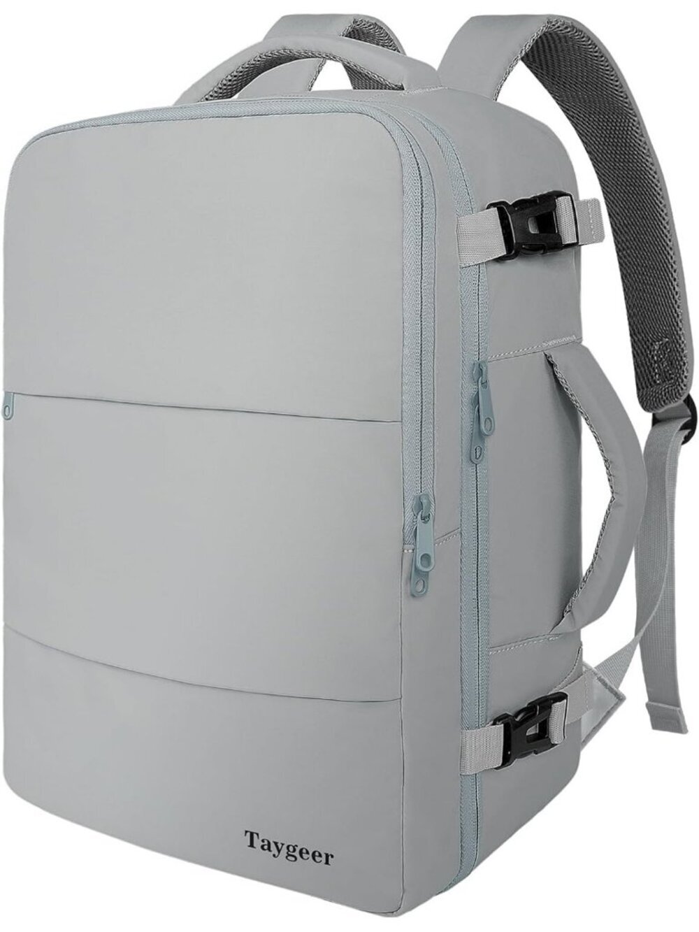 Womens Elephant Gray 15.6inch Laptop Mochila Flight Approved Daypack with Pocket